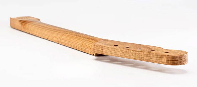 Allparts Select ltd VIN-MOD replacement neck for Telecaster, AAA+ roasted flamed maple, chunky C shape, unfinished