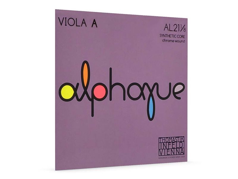 Thomastik THAL-21-18 Alphayue viola string A-1 1/8 medium, carbon steel, chrome wound, removable ball end
