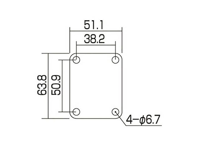 Allparts Serial Numbered Neck Plate Aged Chrome