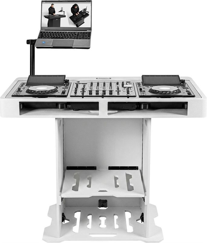 UDG Gear Ultimate DJ Podium Workstation White