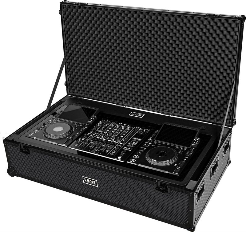 UDG Gear Ultimate DJ Podium Workstation Set Black - Incl. flight case