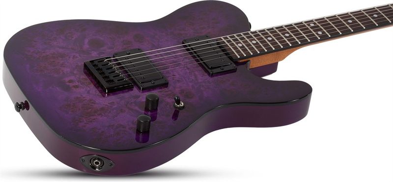 Schecter PT STANDARD PURPLE BURST BURL PBB