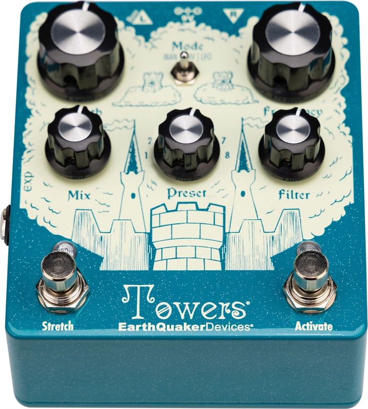 EarthQuaker Devices Towers Stereo Reverberant Filter