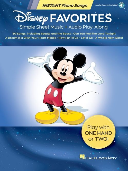 Hovedbilde Disney Favorites - Piano - Simple sheet music + Audio Play-Along