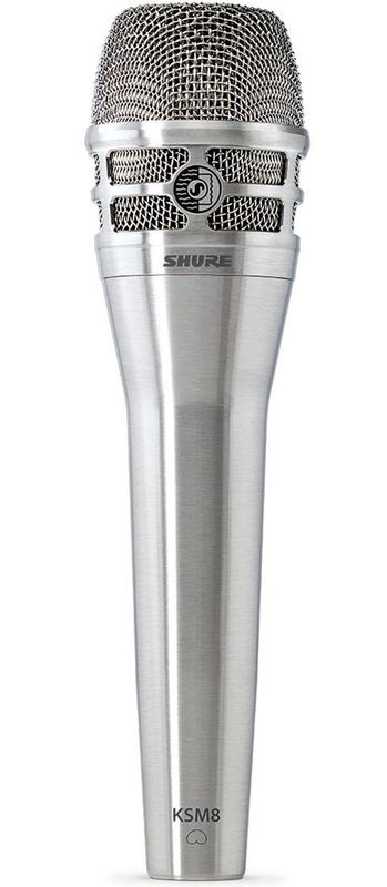 Shure KSM8 Dualdyne Cardioid Dynamic Microphone, Nickel