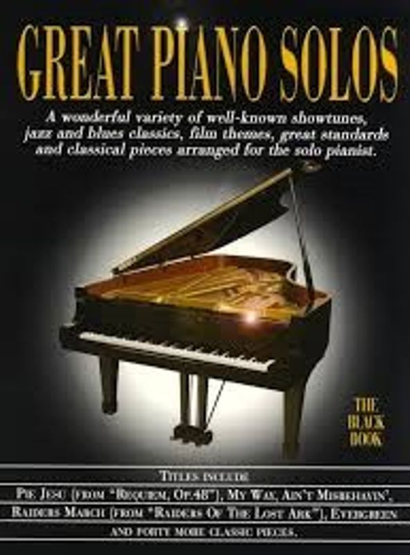Great piano solos - The black book