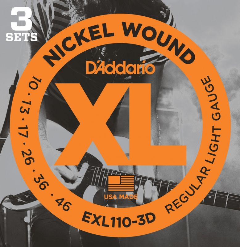 Daddario EXL110 10-46 3pack