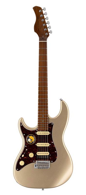 Sire S7L/CGM Larry Carlton lefty electric guitar S-style champagne gold metallic