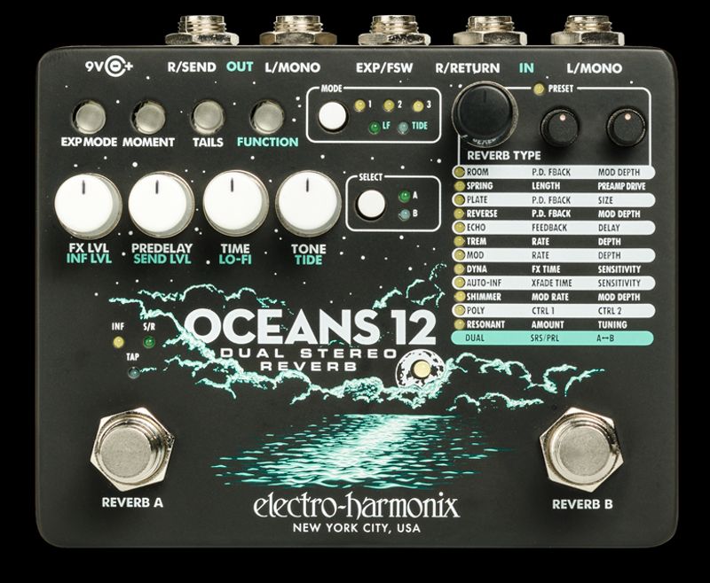 Electro Harmonix Oceans 12, Reverb