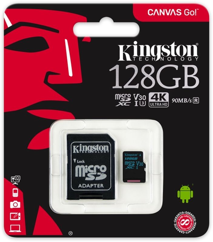 Kingston MicroSD Kort 128GB