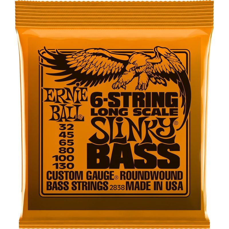Ernie Ball 2838 6-String Bass Slinky Nickel