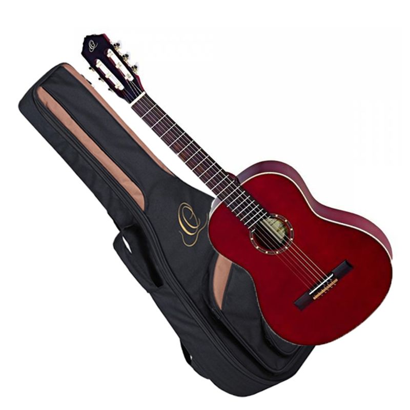Ortega R121L-WR Left-Handed Wine Red m/bag