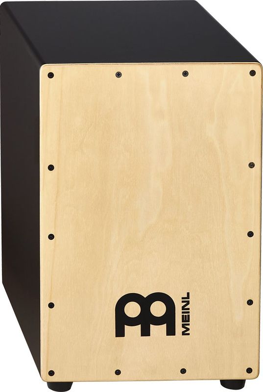 Meinl Percussion MCAJ100BK-MA Headliner Snare Cajon Black - Mapl
