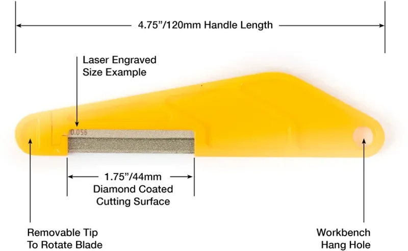 MusicNomad MN658 Diamond Nut File .042