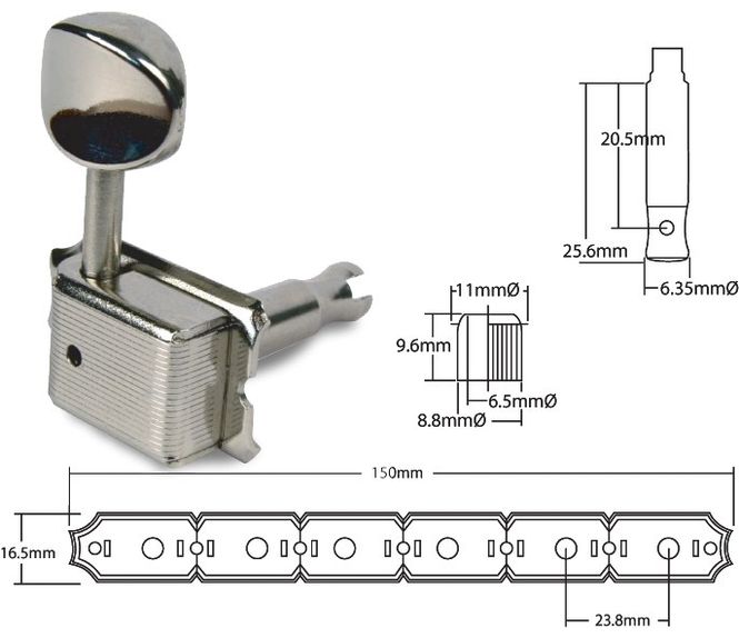 Hovedbilde Gotoh SD91-05M 6 stk venstre stemmeskruer