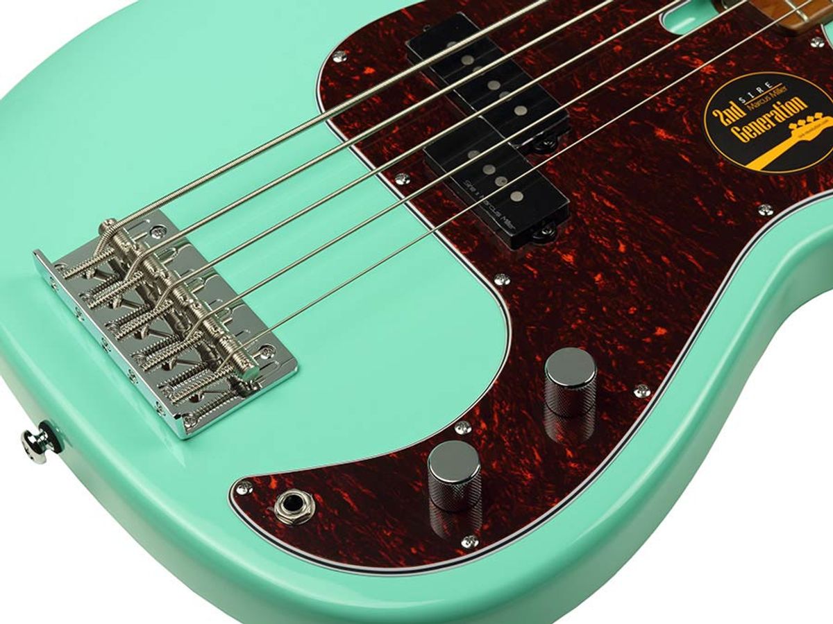 Sire P5 A5/MLG Marcus Miller alder 5-string passive bass guitar mild green