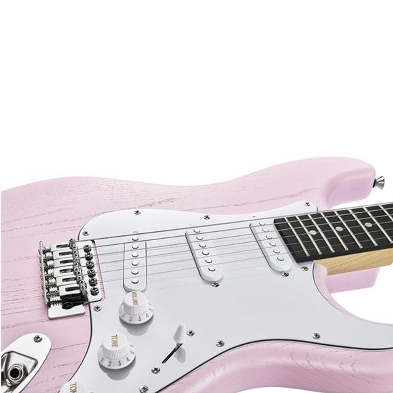 Donner DST-80 el-gitar pakke shell pink