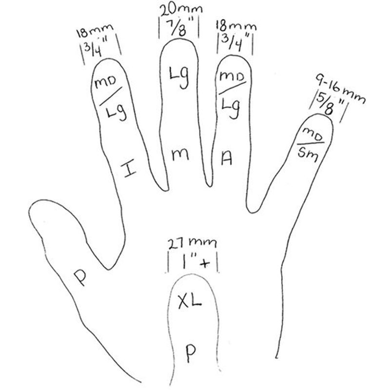 AlaskaPik plastic medium fingerplekter (12 stk)