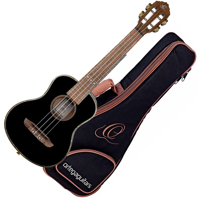 Ortega RUOX-TE Tenor Ukulele Black m/bag