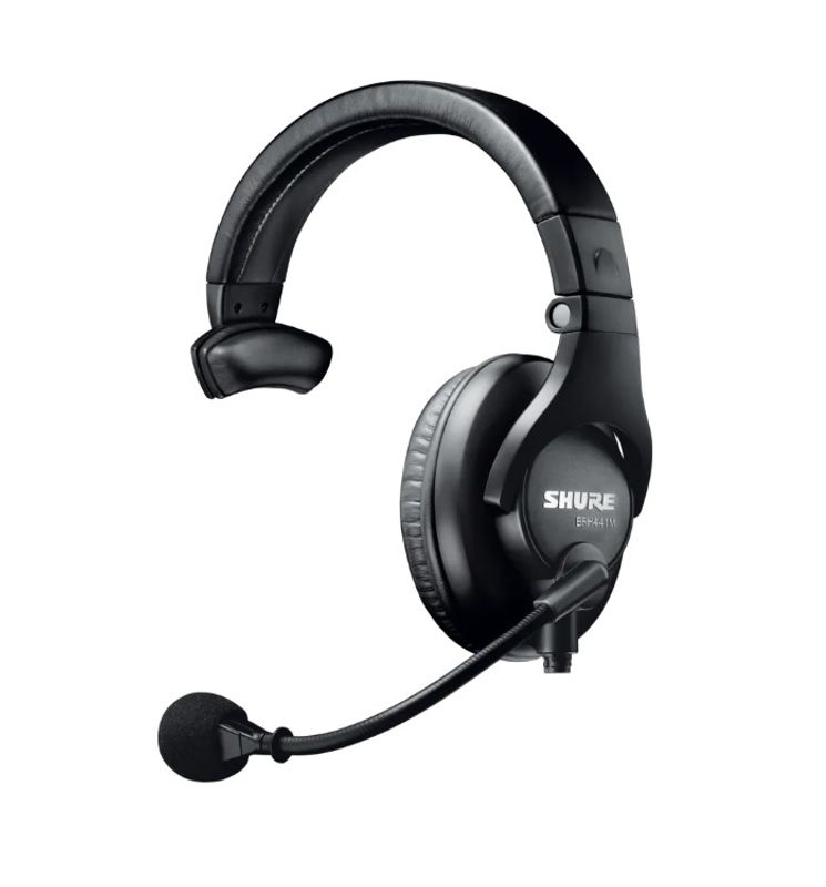 Shure BRH441M-LC Single-Sided Broadcast Headset, less cable
