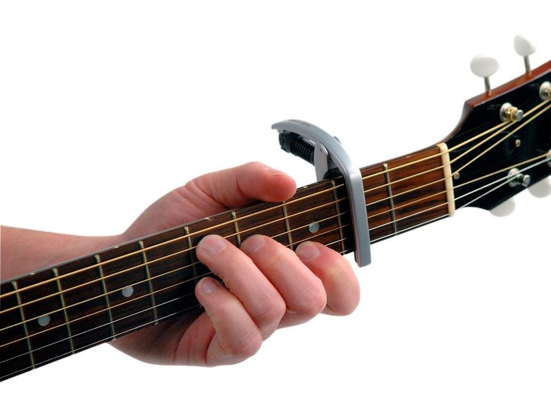 D'Addario PW-CP-09S Tri-Action Capo Silver