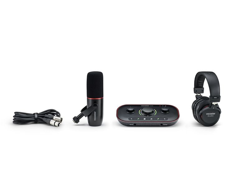 Focusrite Vocaster Two Studio | Bundle med USB lydkort, mikrofon
