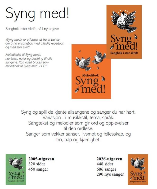 Syng med! Melodibok - Ny utvidet utgave (2026)