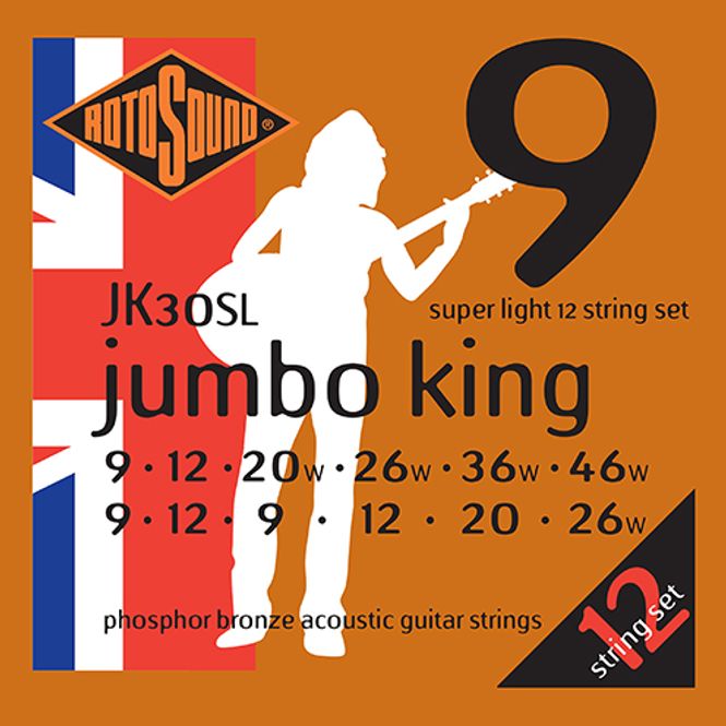 Hovedbilde Rotosound AC (JK30SL) PHOSPHOR BRONZE 12 STRING  ...