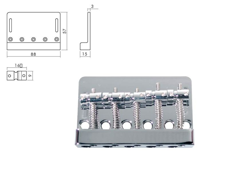 Boston  BB-405-C bridge-tailpiece