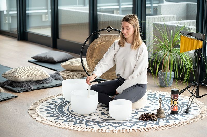 Meinl Sonic Energy MMR1NB Sonic Energy Meditation Rug, Navy Blue