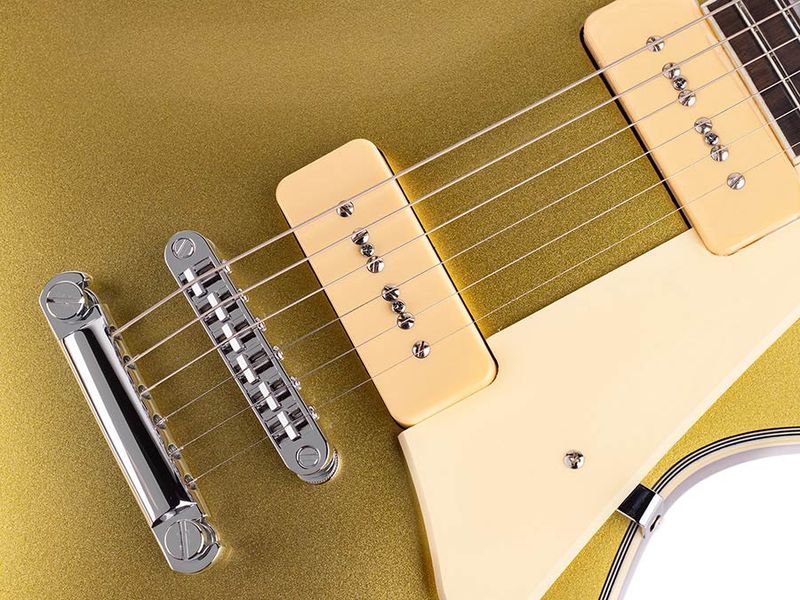 Sire L7V/GD Larry Carlton electric guitar L-style with P90s gold top