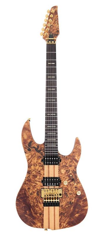 Sire X10/NTS Larry Carlton alder + poplar burl neck-through electric guitar