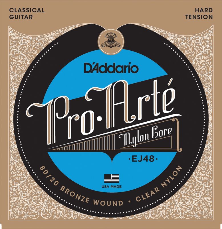 Daddario Fretted EJ48 Nylonstrenger Hard Tension
