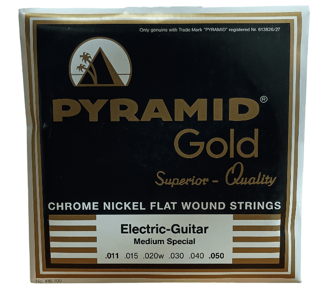 Hovedbilde Pyramid 416.100 Gold Chrome Nickel Flatwound ...