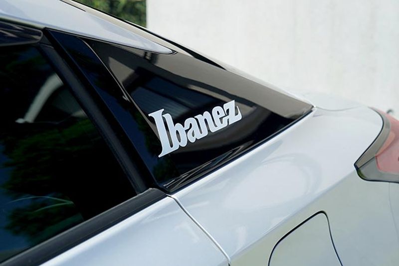 Ibanez ILS1-WH Ibanez Logo Stcker 230x56 mm. White