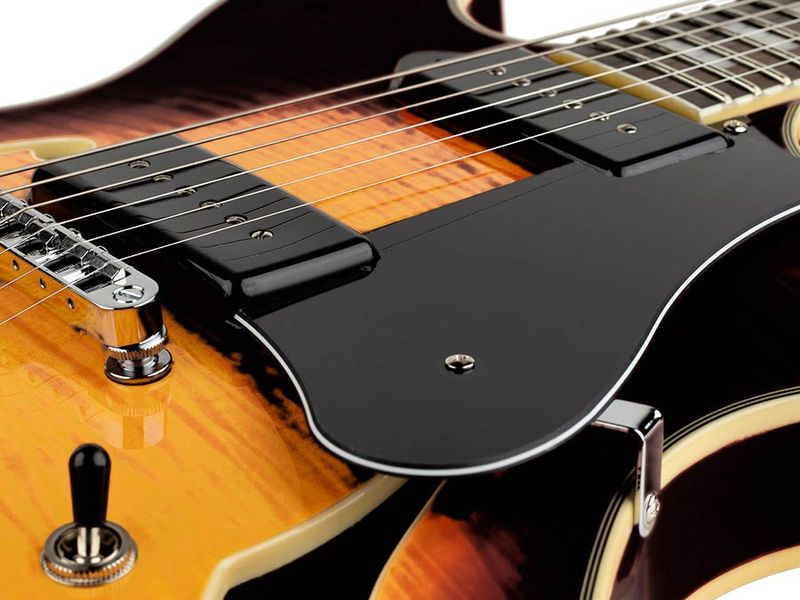 Sire H7V/VS Larry Carlton electric guitar archtop with P90s vintage sunburst