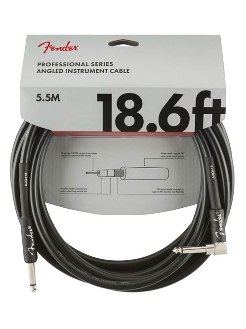 Hovedbilde Fender Professional Series Instrumentkabel Vinklet 5.5m