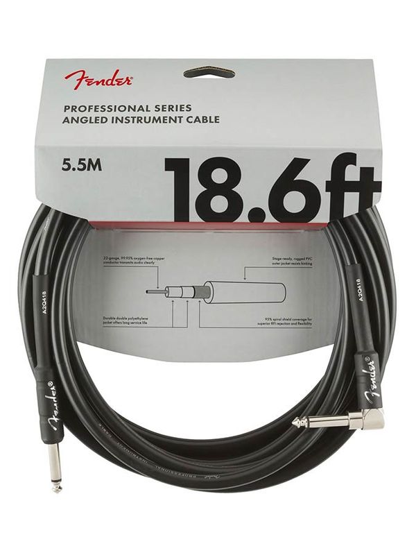 Fender Professional Series Instrumentkabel Vinklet 5.5m