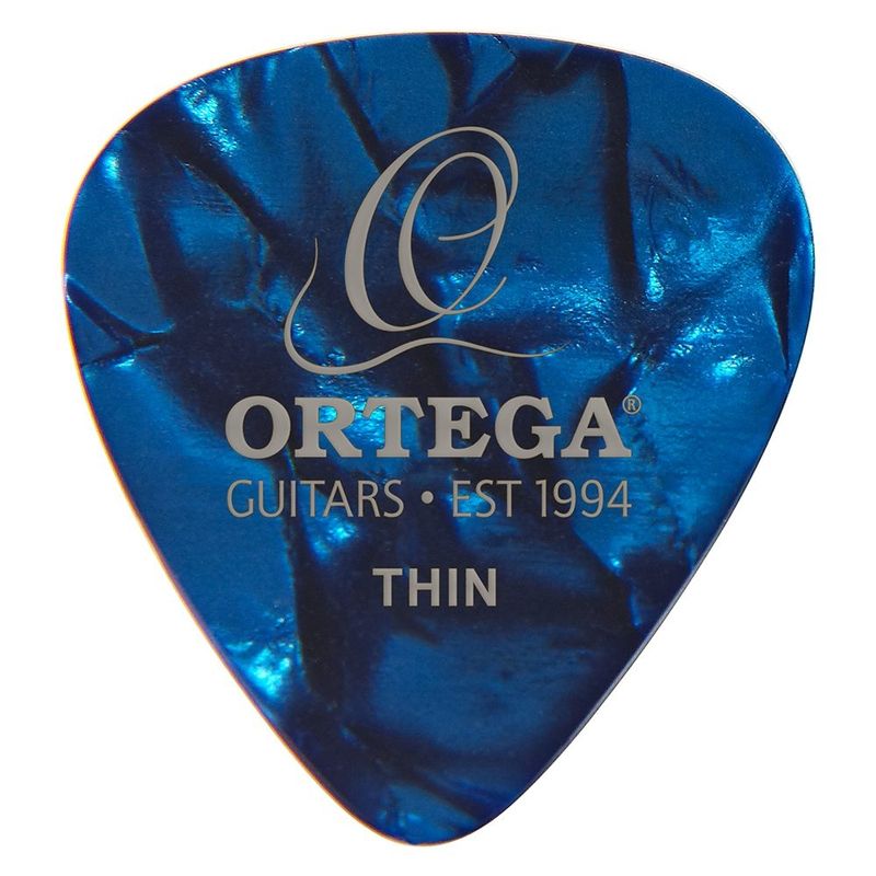 Ortega OGP-BP-T10. Celluloid plekter Thin Blue Pearl 10stk