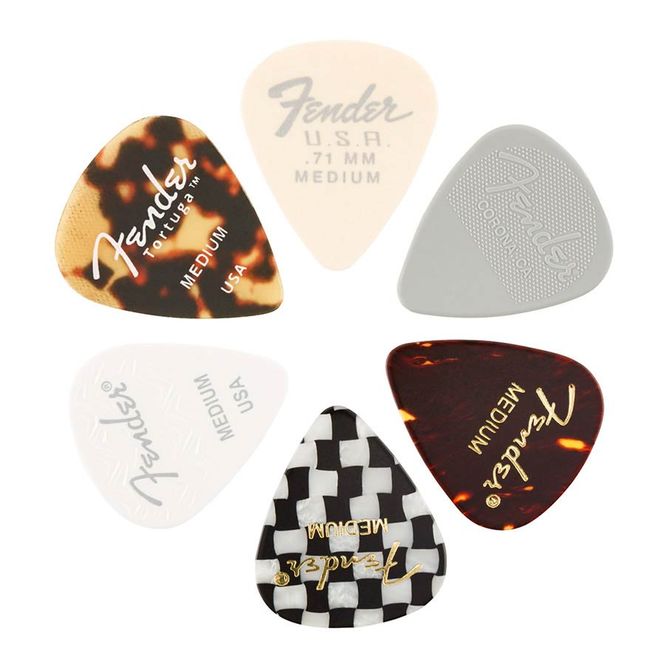 Hovedbilde Fender Material Medley Plekter Medium 6stk