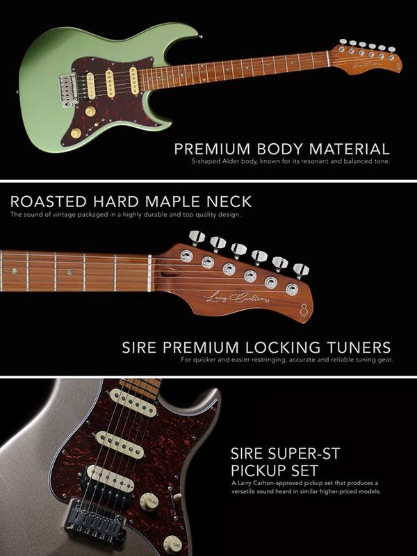 Sire S7/SG Larry Carlton electric guitar S-style sherwood green