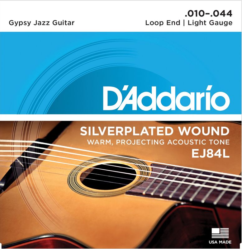 D´Addario EJ84L Gypsy Jazz Guitarstrenger Loop End 010-044