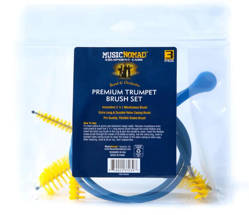 MusicNomad MN765 Premium Trumpet Brush Set