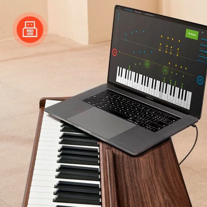 Donner DDP-80 el-piano walnut 