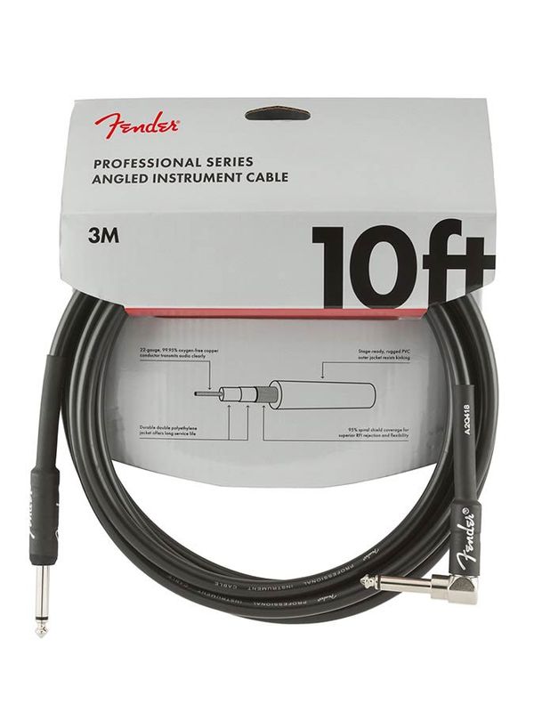 Fender Professional Series Instrumentkabel Vinklet 3m