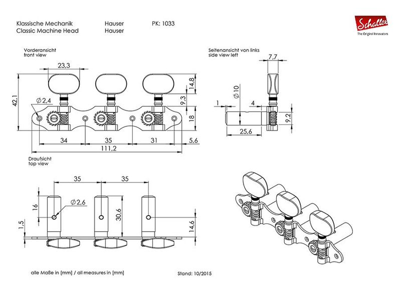 Schaller stemmeskruer Houser modell 1033056331