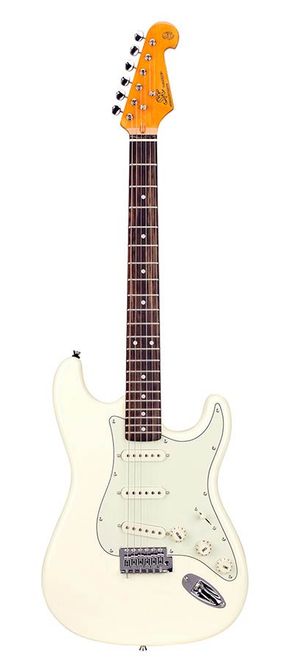 Hovedbilde SX SST62-VWH electric guitar 62 vintage style