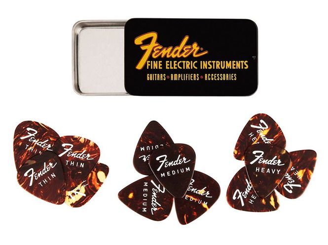 Hovedbilde Fender  fine electric pick tin, 351 , assorted ...