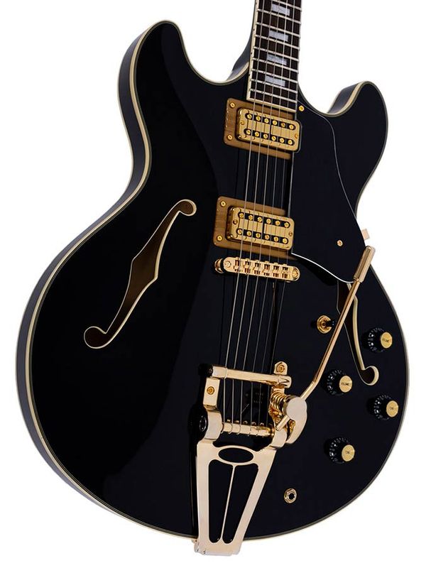 Sire H7T/BK Larry Carlton electric archtop guitar with tremolo